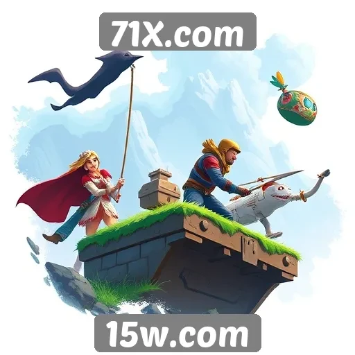 Exploração da biblioteca de jogos disponíveis no 71X.com